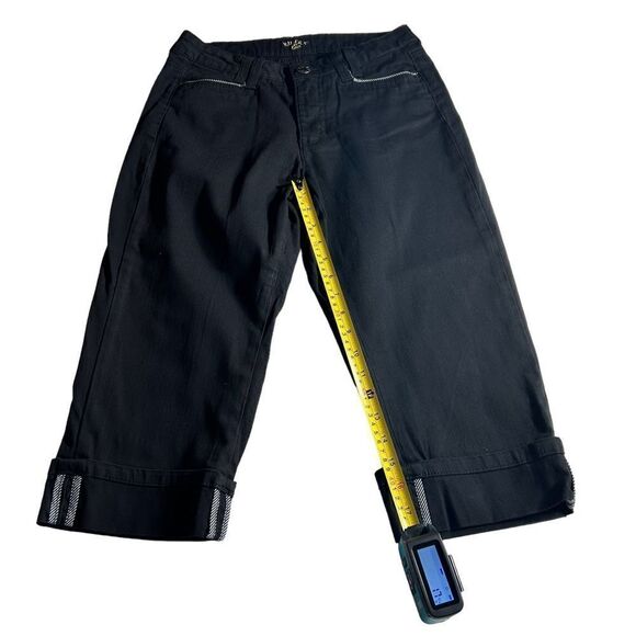 Riders Black Cropped Pants Size 6M, SKU: 13-4207 - Picture 8 of 9